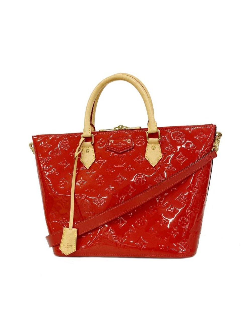 Louis Vuitton Handbag Vernis Montebello MM Cerise 2-Way Bag